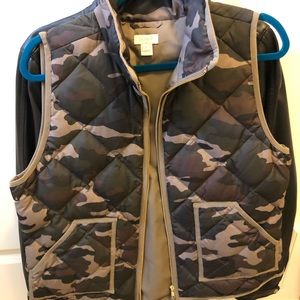 J Crew Camo vest